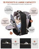 Picture of LOVEVOOK 40L Travel Backpack for Women & Men, Large Carry on Backpack for Airplanes with 3 Packing Cubes, TSA Personal Item Travel Bag fits 17" Laptop, Waterproof Travel Essentials Airline Approved