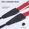 Picture of Padwa Lifestyle Adjustable Camera Strap - 1.5" Full Grain Leather Ends Camera Straps for Photographers, Adjustable Neck Shoulder & Crossbody Cotton Strap Quick Release for Cameras and Binoculars