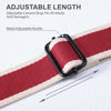Picture of Padwa Lifestyle Adjustable Camera Strap - 1.5" Full Grain Leather Ends Camera Straps for Photographers, Adjustable Neck Shoulder & Crossbody Cotton Strap Quick Release for Cameras and Binoculars