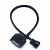 Picture of 2 Pack SATA to 3 Pin / 4 Pin PMW 12V PC Case Fan Power Adapter Cable, 3-Pin or 4-Pin (PWM Connector) to 15 Pin SATA Computer Cooler Cooling Fan Power Cable