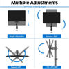 Picture of MOUNTUP Single Monitor Mount, Adjustable Monitor Stand for Max 32 Inch Flat Curved Computer Screen, Monitor Arm Desk Mount Fit VESA 75x75& 100x100, up to 17.6lbs, with C-Clamp and Grommet Base, Black