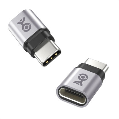 Picture of Cable Matters 2-Pack USB C Extender Adapter, Up to [4K@240Hz Video, 240W Charging, 40Gbps Data Transfer], USB C Female to USB C Male Adapter/USB C to USB C Adapter/Type C Extender