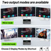 Picture of KVM Switch 3 Monitors 2 Computers 8K@60Hz 4K@144Hz, ANGEET HDMI and Displayport KVM Switch Triple Monitor for 2 Computer Share 3 Monitor and 4 USB3.0 Devices, with Wired Remote and Power Adapter