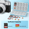 Picture of HEIYING Memory Card Case for SD Card and TF Card, Portable SD Card Holder SD SDHC SDXC TF Card Storage with 20 SD Card Slots & 20 Micro SD Card Slots