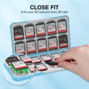 Picture of HEIYING Memory Card Case for SD Card and TF Card, Portable SD Card Holder SD SDHC SDXC TF Card Storage with 20 SD Card Slots & 20 Micro SD Card Slots