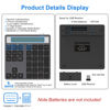 Picture of Bluetooth Number Pad - 2.4G Wireless Numeric Keypad with Display Calculator - Wireless Number Pad Slim 34-Key Portable Financial Accounting Numpad Data Entry & Calculation 2in1 for Laptop Desktop PC