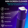 Picture of IO CLEAN Mini Screen Cleaner Spray - Finger Proof Screen Cleaner for Smartphones, iPads, MacBooks, Laptops, Car Screens, Touchscreens - 3 in1 Mist Cleaner, Microfiber Cloth and Protective Cover (Rose)