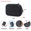 Picture of Elonbo Carrying Case for KODAK Mini 2 Retro 4PASS Portable Photo Printer, Digital Instant Print Camera Travel Bag Storage Holder, Mesh Pocket Fits Printing Paper, Cable, Black