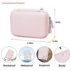 Picture of Elonbo Carrying Case for KODAK Mini 2 Retro 4PASS Portable Photo Printer, Digital Instant Print Camera Travel Bag Storage Holder, Mesh Pocket Fits Printing Paper, Cable, Pink