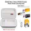Picture of Elonbo Carrying Case for KODAK Mini 2 Retro 4PASS Portable Photo Printer, Digital Instant Print Camera Travel Bag Storage Holder, Mesh Pocket Fits Printing Paper, Cable, Grey