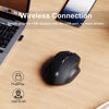 Picture of Uineer Wireless Mouse,[Upgraded] 2.4GHz Mouse Wireless Rechargeable (Battery Level Visible) Ergonomic Computer Mouse,4 Levels DPI, Wireless Mouse for Laptop PC Computer(Matte Black)