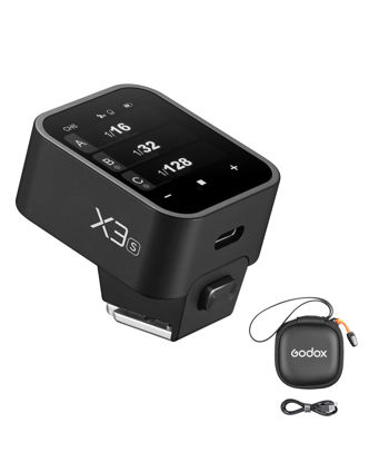 Picture of Godox X3-S TTL Wireless Flash Trigger Compatible with Sony Cameras,2.4G Wireless OLED Touchscreen Transmitter Support 1/8000s HSS with TCM Function,Built-in 850mAh Lithium Battery