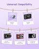 Picture of SQERO Camera Case for Digital Camera CAMKORY DC403 FHD 1080P/ KODAK PIXPRO FZ55/ FZ45/ Gavonde W08-C/STUOGYUM DC402-AF, Travel Carry Case Bag (Violet)