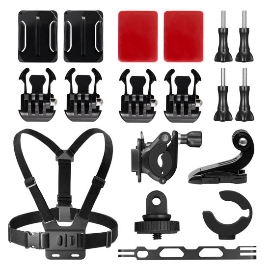 Picture of AKASO Action Camera Ski Kit Bundle for EK7000/EK7000 Pro/Brave 4/Brave 4 Pro/Brave 7 LE/Brave 7/Brave 8/V50X/V50 Pro/V50 Elite/GoPro Hero 13 12 11 10 9/DJI/Apexcam Action Camera