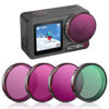 Picture of Action 5 Pro ND Filter Set for DJI Osmo Action 5/4/3 Tomat 4 Pack ND8 ND16 ND32 CPL Ultra Wide Angle Neutral Density Filter Accessories HD Optical Glass Aluminum Frame