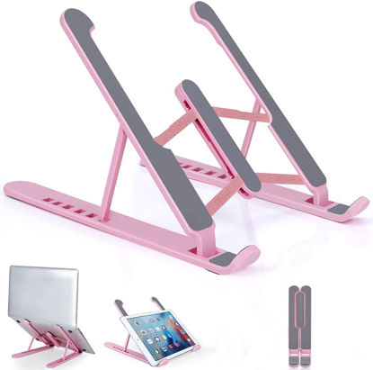 Picture of pidien Portable Laptop Stand, Adjustable Laptop Holder Riser Computer Stand for Desk Notebook Stand Mount