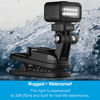 Picture of GoPro Zeus Mini Rechargeable LED Light Magnetic 360 Degree Swivel Clip Light with Brightness Between 20 - 200 Lumens - Official GoPro Accessory (ALTSK-002)