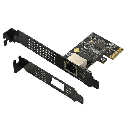 Picture of IO CREST 5.0GB PCIe Network Card - PCIe to 5.0 Gigabit Ethernet Network Card, Supports Windows 11/10/8.1/8/7, Win Server 2022/2019/2016, Linux