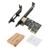 Picture of IO CREST 5.0GB PCIe Network Card - PCIe to 5.0 Gigabit Ethernet Network Card, Supports Windows 11/10/8.1/8/7, Win Server 2022/2019/2016, Linux