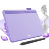 Picture of Ugee Drawing Tablet 6.5x4 Inches Computer Graphics Tablets with 10 Hot Keys，Digital Tablet Battery-Free Stylus 8192 Pressure Sensitivity 60°Tilt Function Drawing Pad for PC,Mac,Windows,Android-Purple