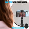 Picture of USBERG 5'' iPhone Vlog Selfie Monitor Screen, Low Latency Wireless Recording w/Magnetic Phone Mount, Remote Control, Adjustable Brightness Rear Camera for Vlog Live Stream iPhone & Android (Black)