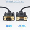 Picture of Cable Matters RS232 Cable, Serial Cable, Male to Female 10 ft, 9 Pin DB9 Cable/Null Modem Cable