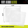 Picture of 100 Pack Vinyl Record Sleeves, Inner Sleeves for 12" Vinyl Record, Transparent & Protective Plastic Album Storage for Vinyl Records, 3mm Album Sleeves