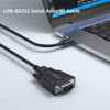 Picture of DriverGenius USB C to Serial RS232 DB9 Adapter Cable with 3 x LED Indicators - Prolific PL2303 - Compatible for Windows 11, macOS Sequoia 15.1.1 (USB232A-B-C, 3ft/1m)