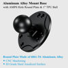 Picture of BRCOVAN 1'' Ball Mount Base with Aluminum Alloy AMPS Hole Round Plate & 1'' TPU Ball Adapter Compatible with RAM Mounts B Size 1 Inch Ball Double Socket Arm