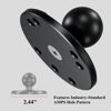 Picture of BRCOVAN 1'' Ball Mount Base with Aluminum Alloy AMPS Hole Round Plate & 1'' TPU Ball Adapter Compatible with RAM Mounts B Size 1 Inch Ball Double Socket Arm