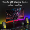 Picture of SOULION C30 Bluetooth Computer Speakers, 2.0 PC Speakers for Desktop Monitor, Wired USB Powered & Pulsing & LED Flame Lights, 3.5 mm AUX Speakers for Laptop Gaming with Wired Handy Control