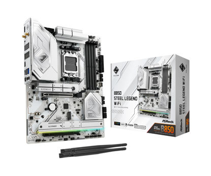 Picture of ASRock AMD B850 Steel Legend WiFi 7 Socket AM5 Ryzen DDR5 8000 MHz 256GB ATX Motherboard M.2 SATA3 6.0 Gb/s PCIe 5.0