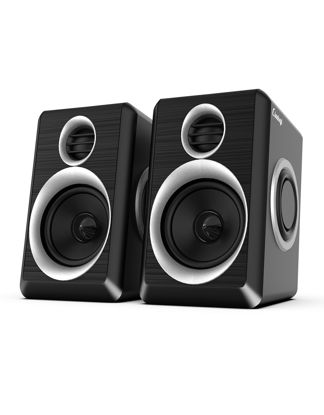 Picture of cinnkeyi Computer Speakers, 2.0 Speakers for PC or Laptop, 3.5mm Aux Input, USB-Powered PC Speakers with Deep Bass, Suitable for Desktop Computers/Laptops Built-in 4 Speaker Diaphragms