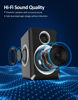 Picture of cinnkeyi Computer Speakers, 2.0 Speakers for PC or Laptop, 3.5mm Aux Input, USB-Powered PC Speakers with Deep Bass, Suitable for Desktop Computers/Laptops Built-in 4 Speaker Diaphragms