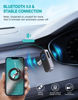 Picture of WOCBUY Bluetooth Car Adapter, WOCBUY 3.5mm AUX Bluetooth Receiver for Music Streaming, Wireless Music Audio Adapter with Built-in Mic, Home Stereo, Speakers (Handsfree Car Kits, 16H Playtime)