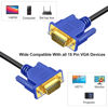 Picture of VGA Cable 15 FT, Gold-Plated Long VGA to VGA Computer Monitor Cord, Shielded Cord VGA 15 Pin HD15 1080P@60Hz Full HD High Resolution for TV Computer Projector, Doking Station