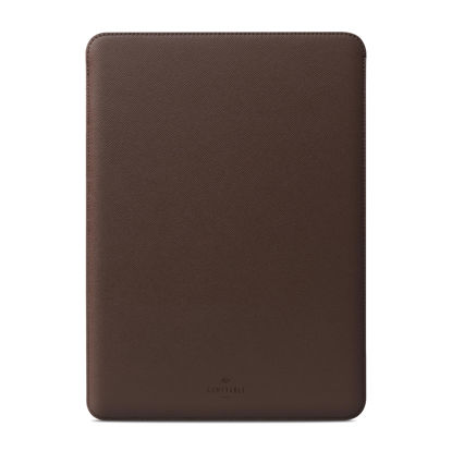 Picture of Comfyable Laptop Sleeve 13 Inch Precisely Compatible with MacBook Pro M2 2022 M1 2020-2016 & Mac Air M3 2024 M2 2022 M1 2020, Not Fit Old Versioned MBA/MBP, Faux Leather Cover Case, Coffee