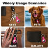 Picture of Linsaner Compatible with AirTag Case Keychain Air Tag Holder Silicone AirTags Key Ring Cases Tags Chain Apple AirTag GPS Item Finders Accessories（Hot Pink）