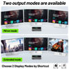 Picture of KVM Switch 3 Monitors 3 Computers 8K@60Hz 4K@144Hz, ANGEET HDMI and Displayport Triple Monitor KVM Switch, 3 Monitors KVM with 4 USB 3.0 Ports for USB Devices, Wired Remote and Power Adapter Included