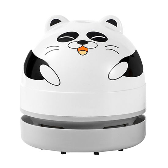 Picture of Ryaacphi Desktop Vacuum Cleaner Mini,Cordless & Portable,Dust & Crumb Sweeper,Cute Cartoon Panda,USB,Easy to Remove Dust/Hair/Pet Hair/Crumbs on Desktop/Table/Keyboard/Sofa and etc,Lightweight Design