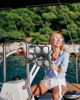 Picture of Metal iPad Tablet Mount for Boat Helm, Wheelchair Pole, Golf Cart, Stroller, Mic Stand, Fitness bike, Road Mountain Bicycle - 360° Adjustable Handlebar Clamp for 4.7-13" iPad Pro, Air, Mini, Galaxy
