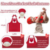 Picture of KHC-KHF Baby Photography Prop Chef Hat Apron Newborn Photograph Prop Chef Photo Props Costume Adjustable Strap for Boys and Girls Infant Twins