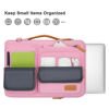Picture of MOSISO 360 Protective Laptop Shoulder Bag,13-13.3 inch Computer Bag Compatible with MacBook, HP, Dell, Lenovo, Asus Notebook,Side Open Messenger Bag with 4 Zipper Pockets&Handle, Pink