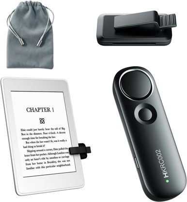 Picture of Hogance RF Remote Control Page Turner for Kindle iPad iPhone Android Phone/Tablet Reading eBooks Novels Comics, Photo Camera Recording Remote Triggers (Black)