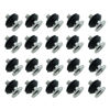 Picture of SQXBK 20PCS 3.5 Inch Anti Vibration Mounting Screws Black Hard Disc Vibration Damping Screws Suitable for Computer Chassis Cabinet
