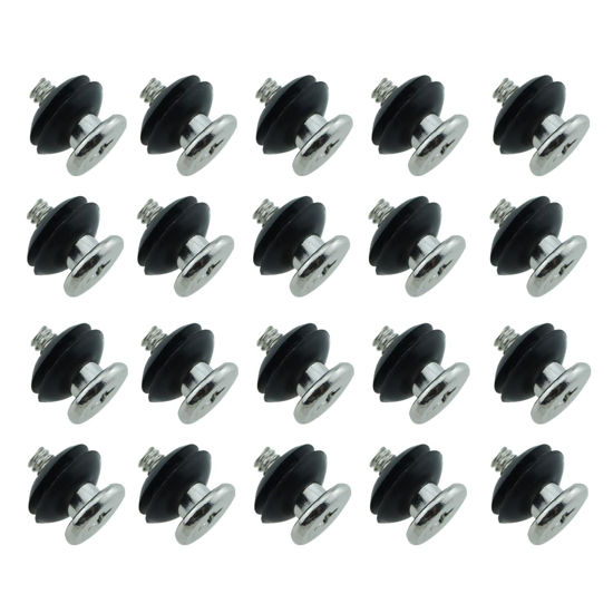 Picture of SQXBK 20PCS 3.5 Inch Anti Vibration Mounting Screws Black Hard Disc Vibration Damping Screws Suitable for Computer Chassis Cabinet