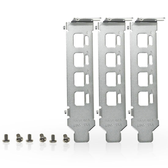 Picture of Lzcdelyxiao 3 Pcs Low Profile Short Bracket Compatible with NVS510 T1000 T600 NVS 510 P400 P1000 P600 P620 K1200 Quadro K1200 with Screws