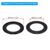 Picture of PATIKIL 77mm-52mm Metal Step Down Ring with Cleaning Cloth, 2 Pack Camera Lens Filter Adapter Ring Aluminum Filter Adapter Ring for Camera Lenses Hood, Black