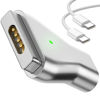 Picture of kocomio Magnetic USB C to Magnetic 2 T-Tip Adapter, Type-C to Safe 2 T-Head PD 100W Power Fast Charging Converter for 2013-2015 MacBook Pro Air with 100W/5A USB C Cable (1.5M)