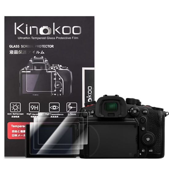 Picture of kinokoo Screen Protector for Panasonic DC-GH7 / DC-G97 Camera - 0.25mm 9H Hardness Tempered Glass Film for Lumix DC-GH7/Lumix DC-G97 Camera - Bubble Free& Anti-Scratch & Anti-Finger Print (3 Pack)